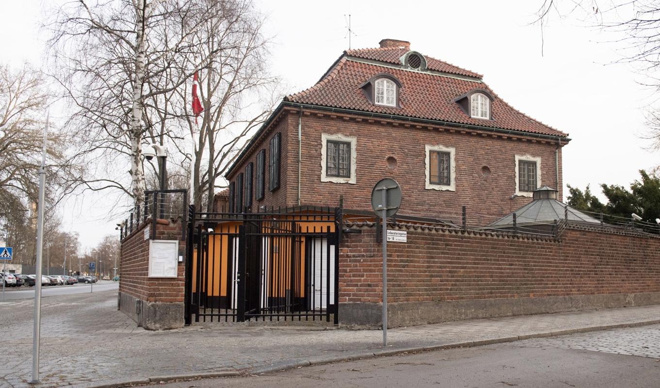 Turkiska ambassaden i Villa Bonde på Dag Hammarskjölds väg i Stockholm. Arkivbild. Foto: Fredrik Sandberg/TT