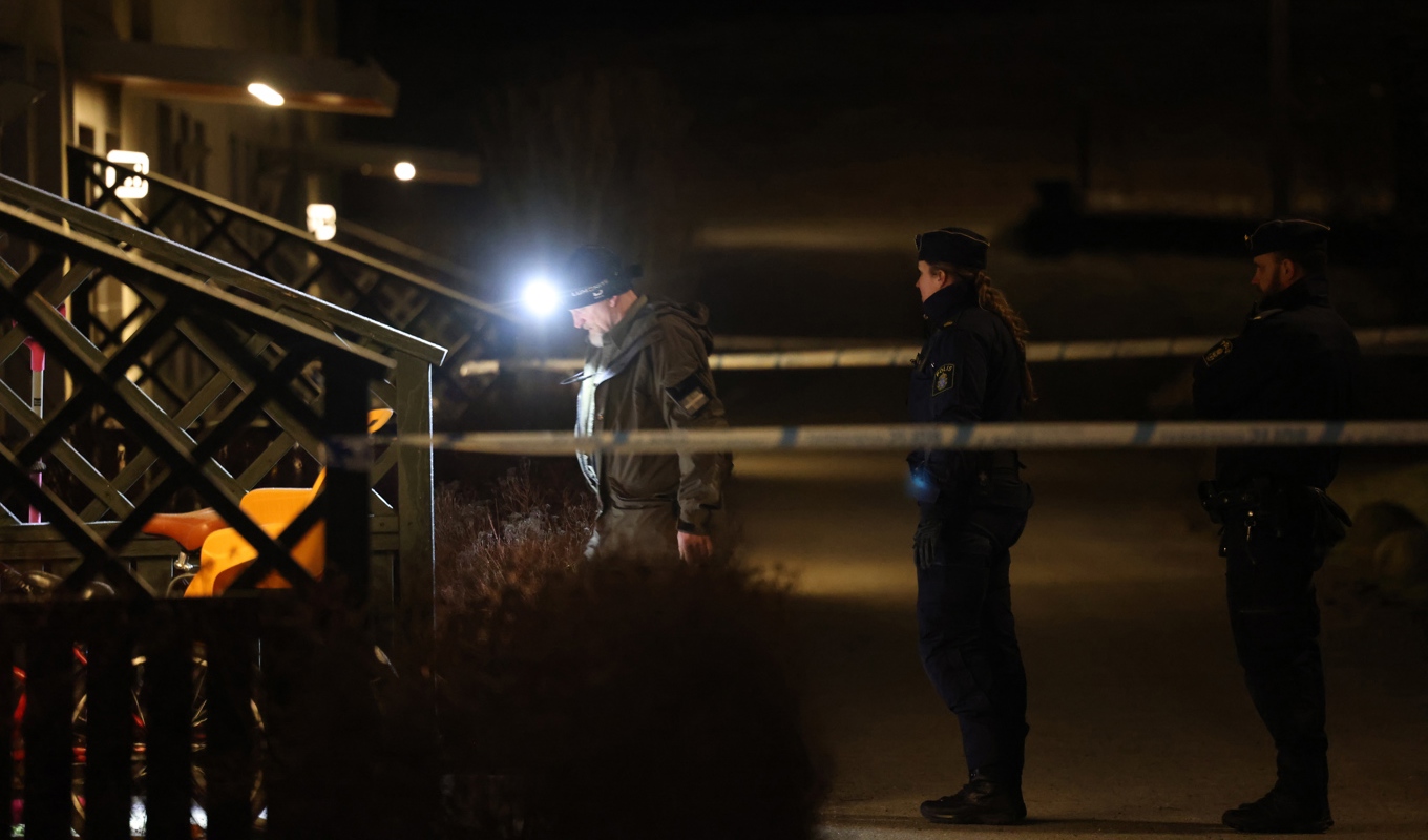 Ingen person var vid 04-tiden gripen. Foto: Nils Petter Nilsson/TT