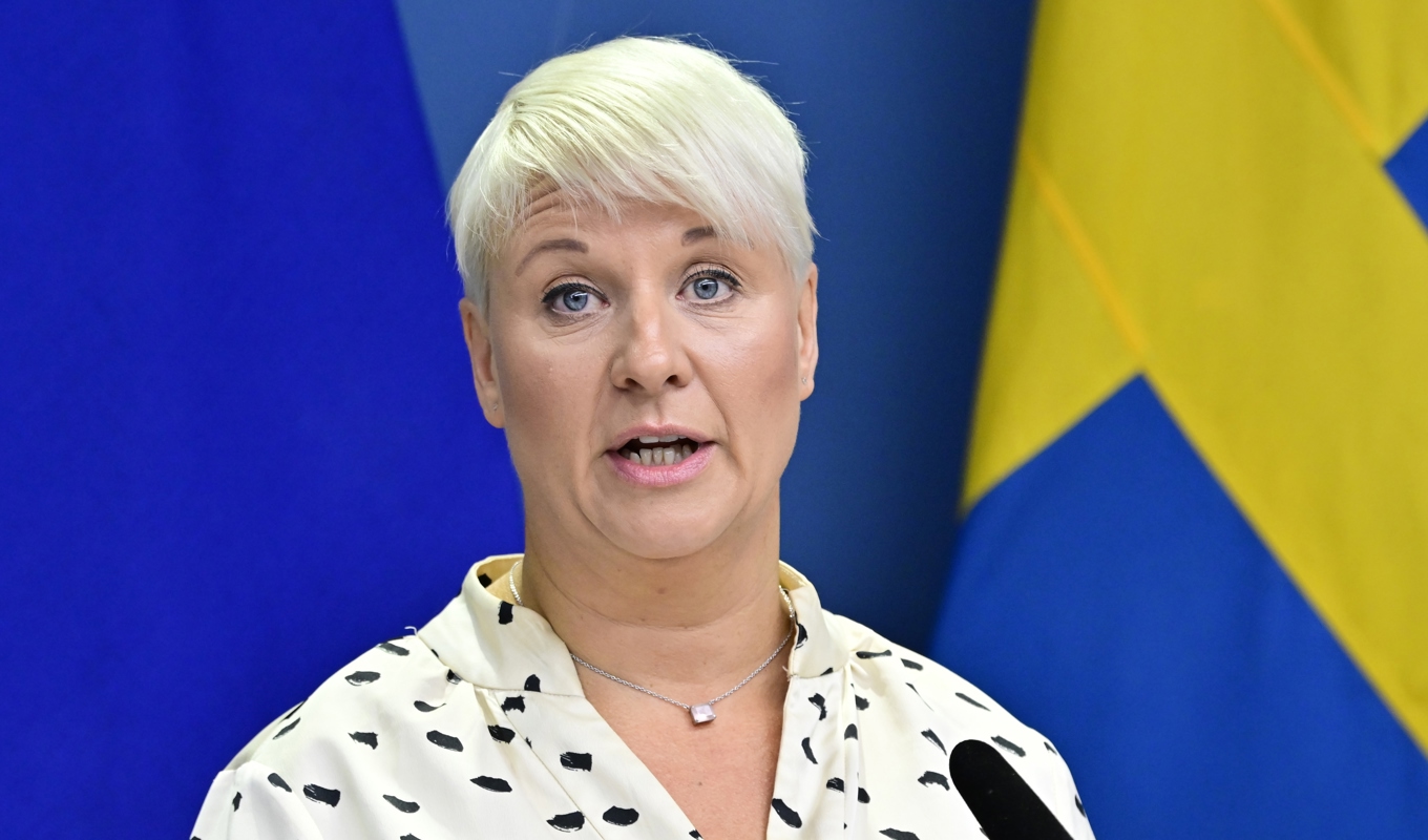 Äldre-och socialförsäkringsminister Anna Tenje (M). Arkivbild. Foto: Jonas Ekströmer/TT