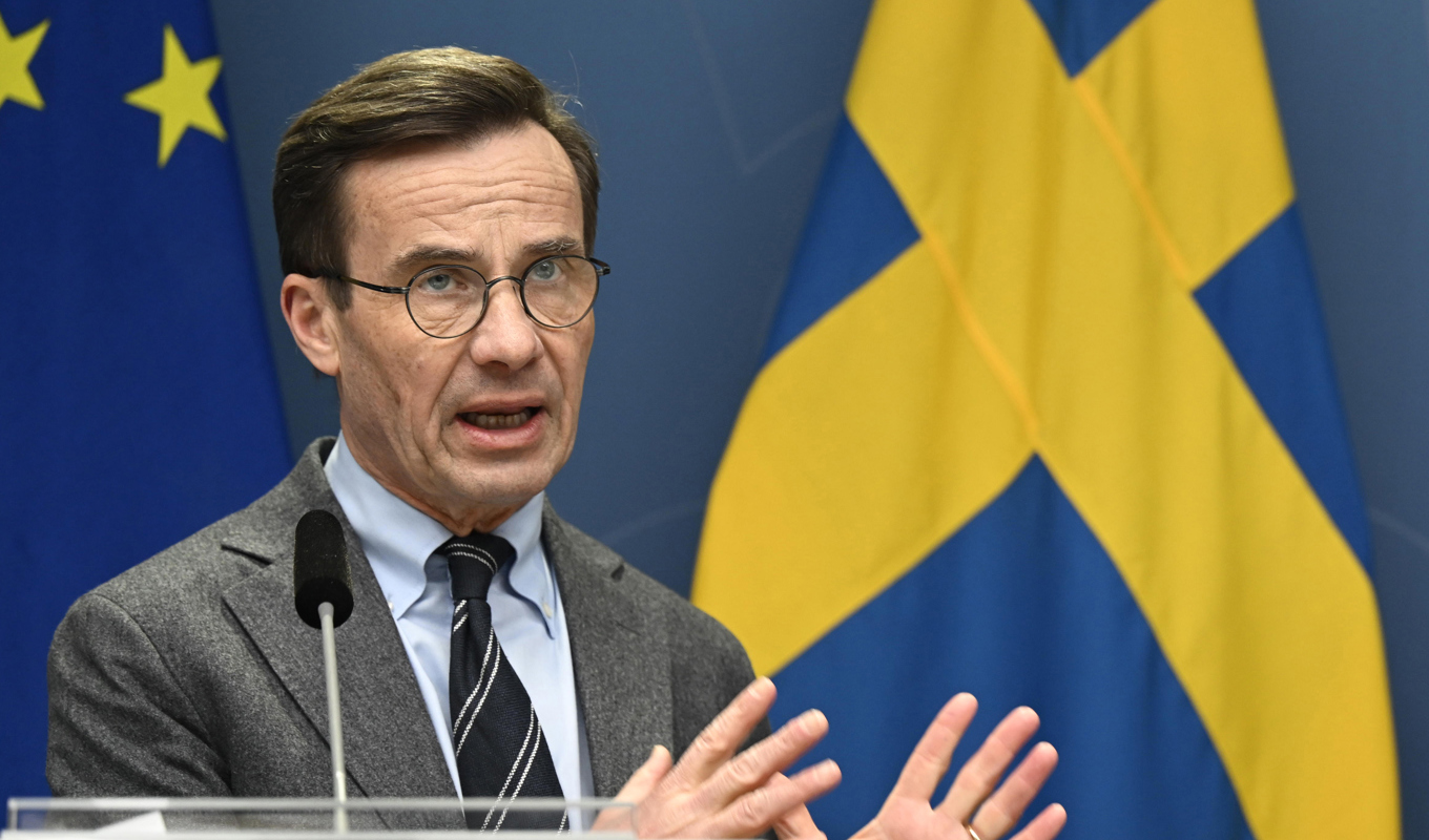 Statsminister Ulf Kristersson (M). Foto: Fredrik Sandberg/TT