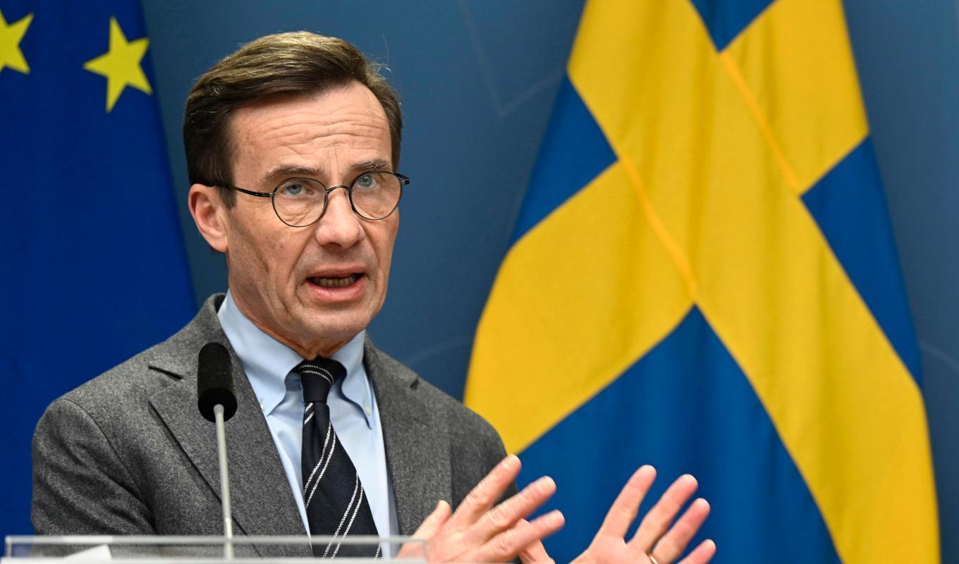 Statsminister Ulf Kristersson (M). Foto: Fredrik Sandberg/TT