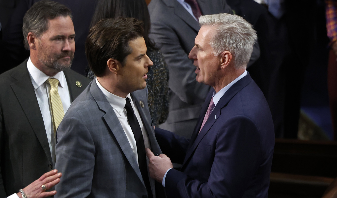 Diskussionerna mellan de två falangerna blev stundtals hätsk. Foto: Chip Somodevilla/Getty Images