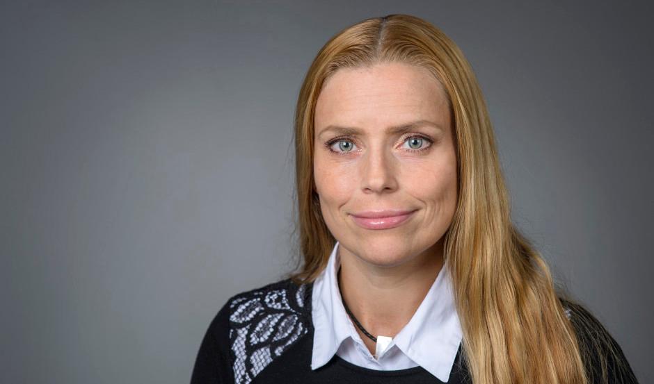 Sofia Asplund är distrikts- och företagssköterska. Hon har skrivit avhandlingen "Arbetsrelaterad stress och hälsa bland kommunanställda i glesbygd i norra Sverige". Foto: Umeå universitet