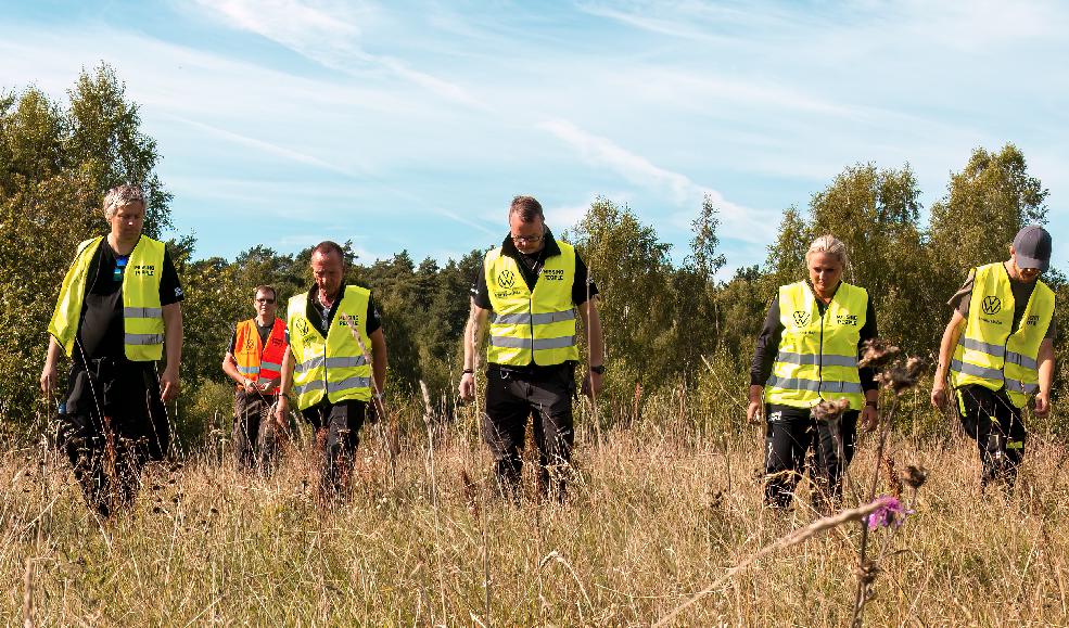 Skallgången är, tillsammans med avsökning av bland annat sociala medier och samtal med vänner till den försvunne, ett viktigt verktyg i eftersöket. Foto: Missing People