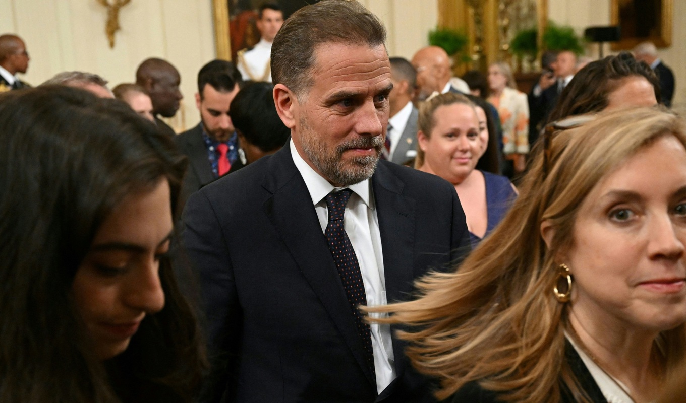 Hunter Biden, son till USA:s president Joe Biden, deltar i en ceremoni i Vita huset i amerikanska huvudstaden Washington DC den 7 juli 2022. Foto: Saul Loeb/AFP via Getty Images