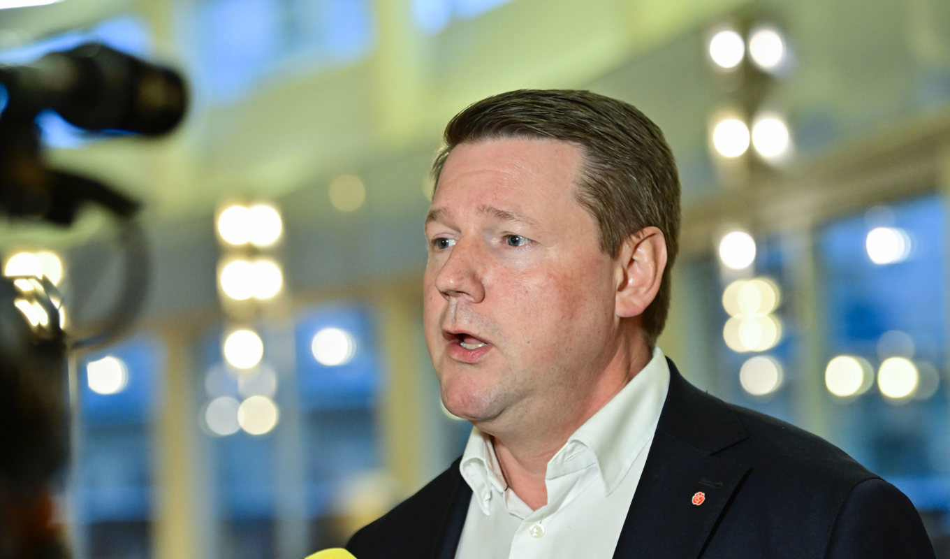 Partisekreterare Tobias Baudin (S). Arkivbild. Foto: Jonas Ekströmer/TT