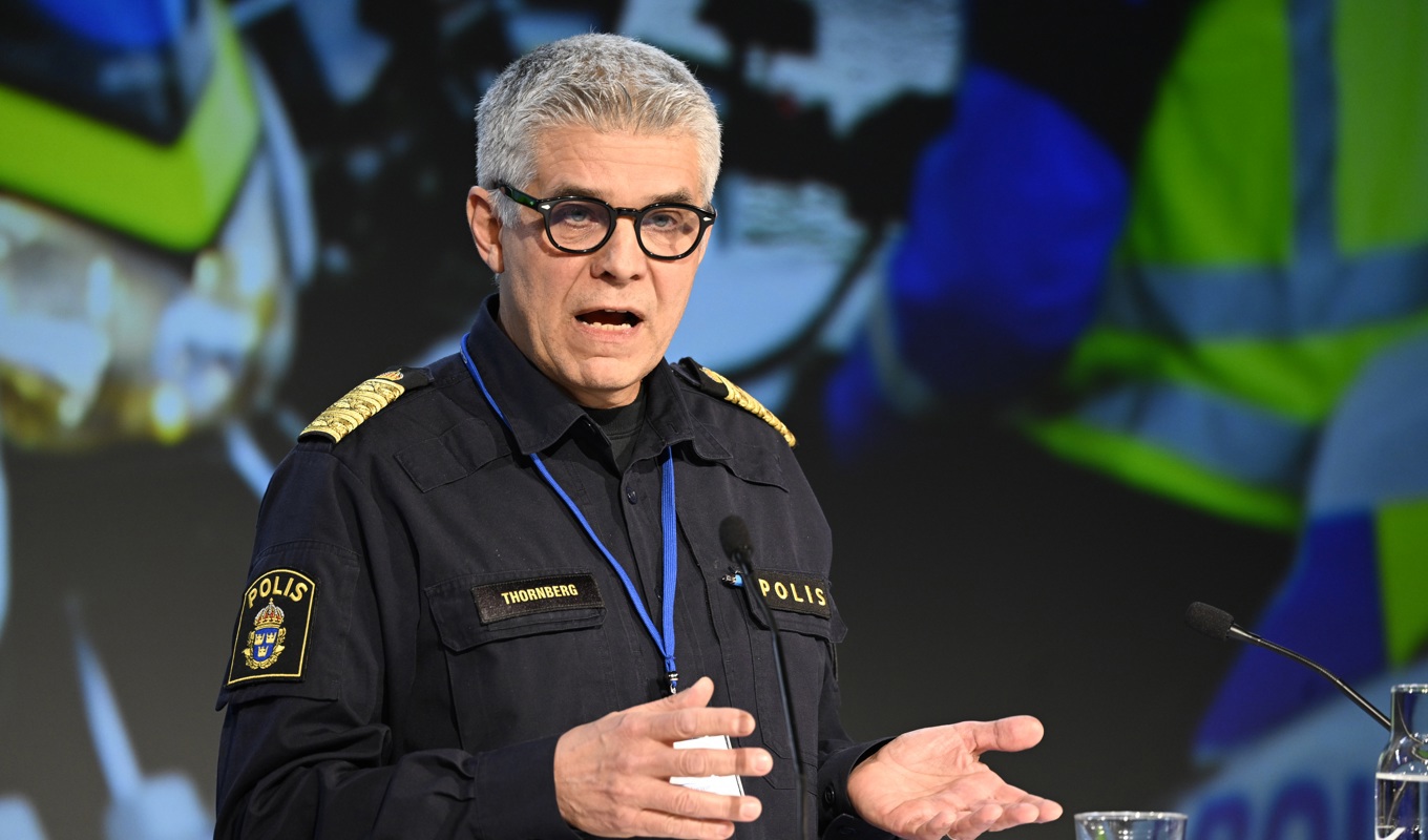 Rikspolischefen Anders Thornberg. Arkivbild. Foto: Henrik Montgomery/TT