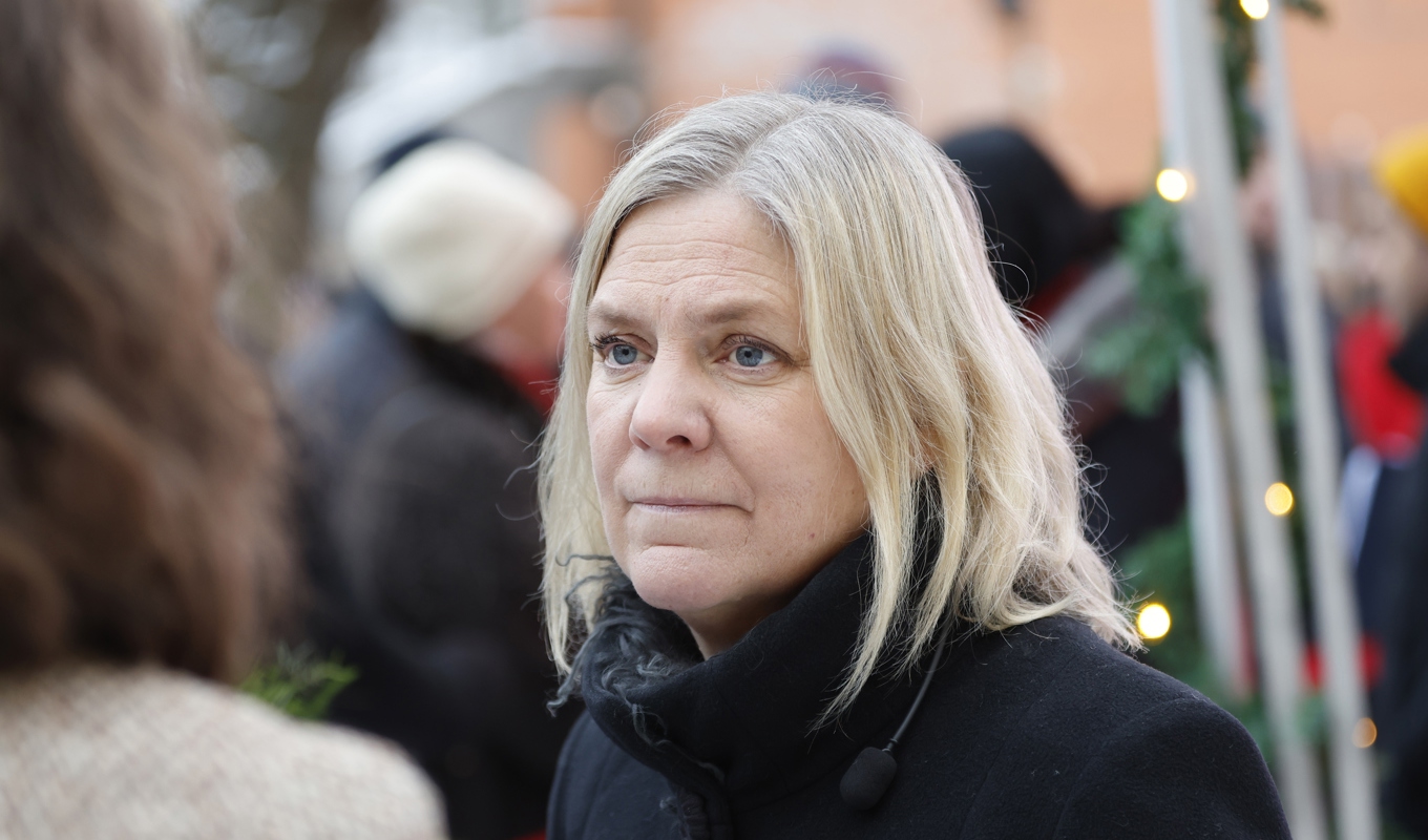 Socialdemokraternas partiledare Magdalena Andersson säger att partiet ska säkerställa att man går till botten med vad som skett angående misstankar om kopplingar till gängkriminella i S i Botkyrka. Arkivbild. Foto: Christine Olsson/TT