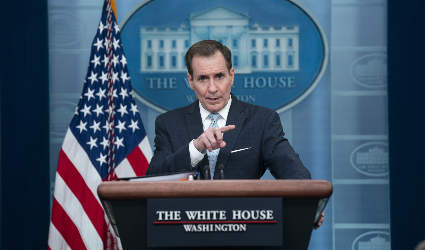 John Kirby, talesperson för USA:s nationella säkerhetsråd. Foto: Evan Vucci/AP/TT