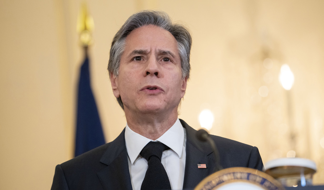 På väg till Turkiet – USA:s utrikesminister Antony Blinken. Arkivbild. Foto: Jacquelyn Martin/AP/TT