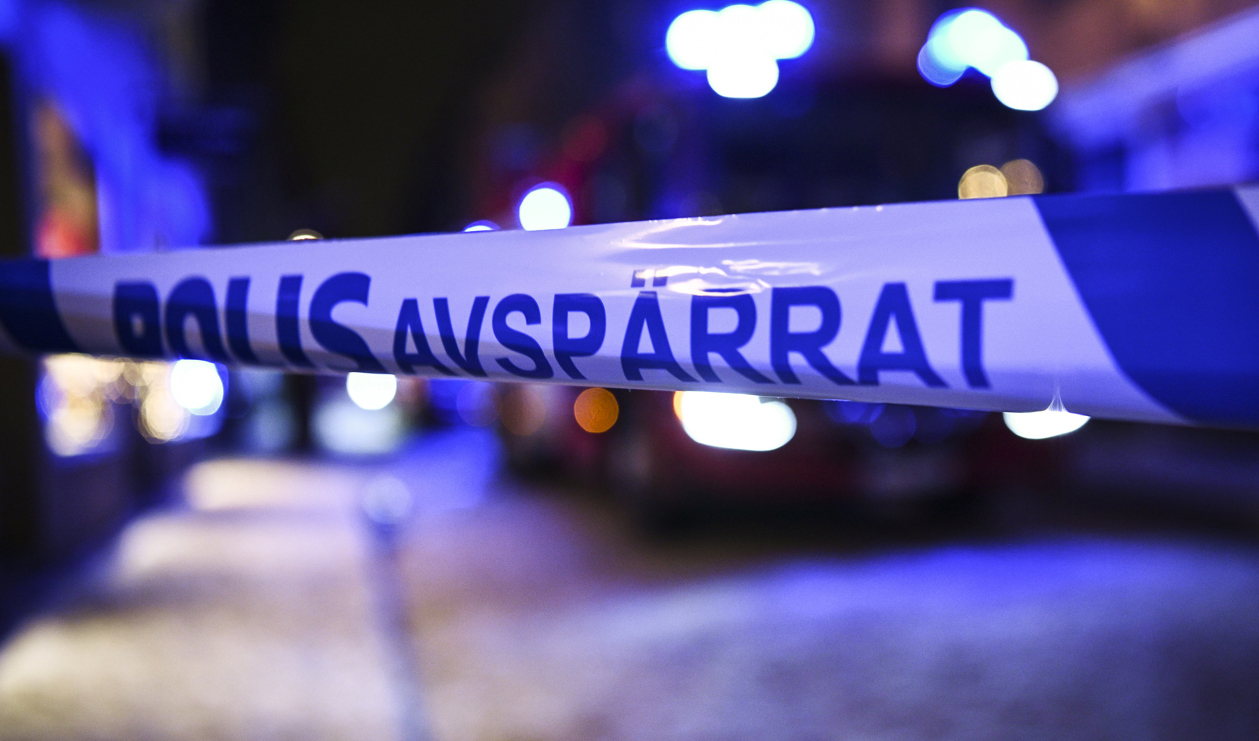 Den blodige mannen dök själv upp utanför polishuset i Borås. Arkivbild. Foto: Tim Aro/TT