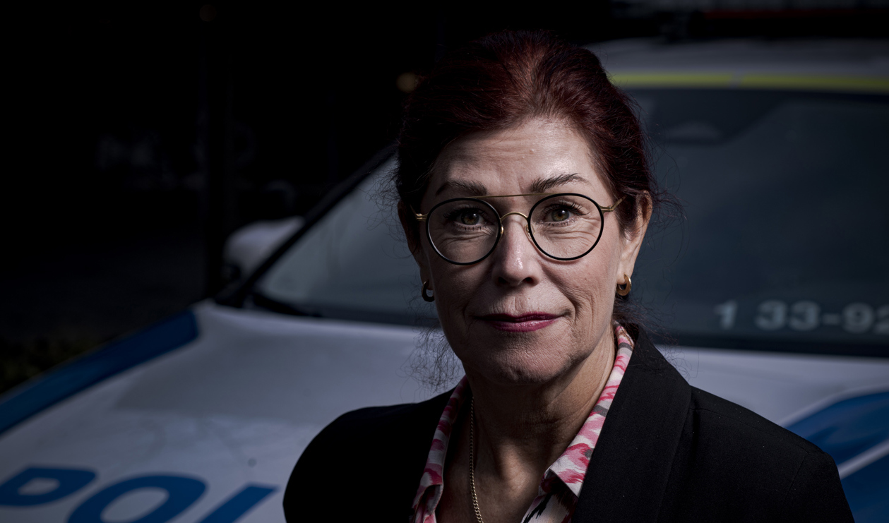 Polisförbundets ordförande Katharina von Sydow har fortfarande förtroende för rikspolischefen. Arkivbild. Foto: Tim Aro/TT