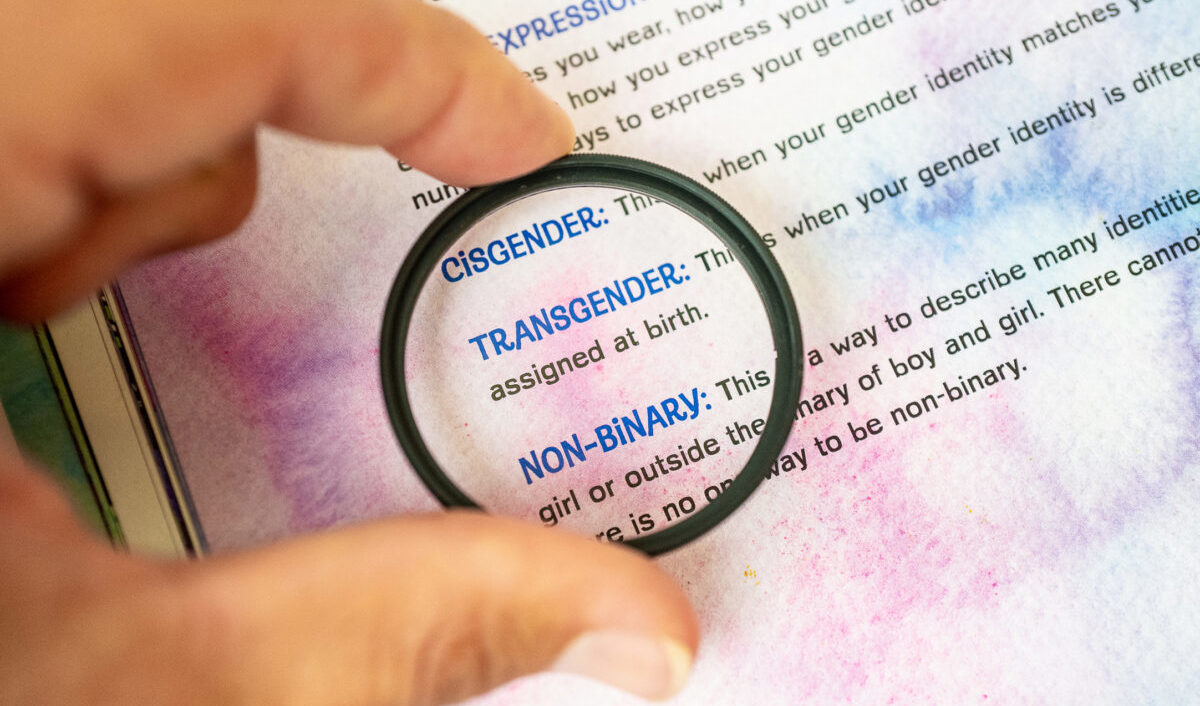 En barnbok om genus i Irvine i amerikanska Kalifornien den 7 september 2022. Foto: John Fredricks