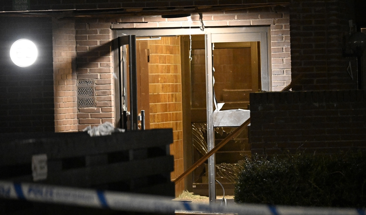 En detonation har inträffat i centrala Malmö. Foto: Johan Nilsson/TT