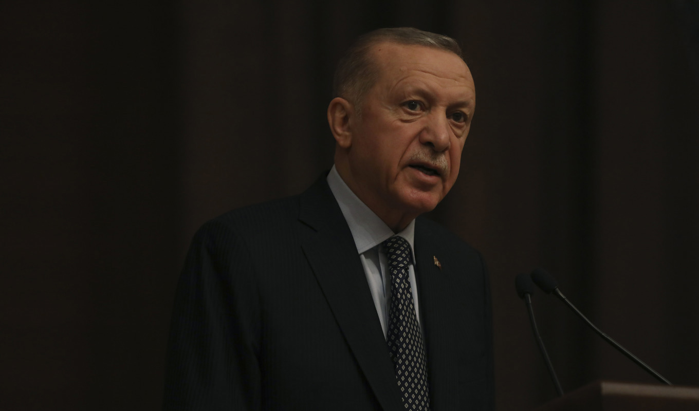 Turkiets president Recep Tayyip Erdogan. Arkivbild. Foto: Burhan Ozbilici/AP/TT