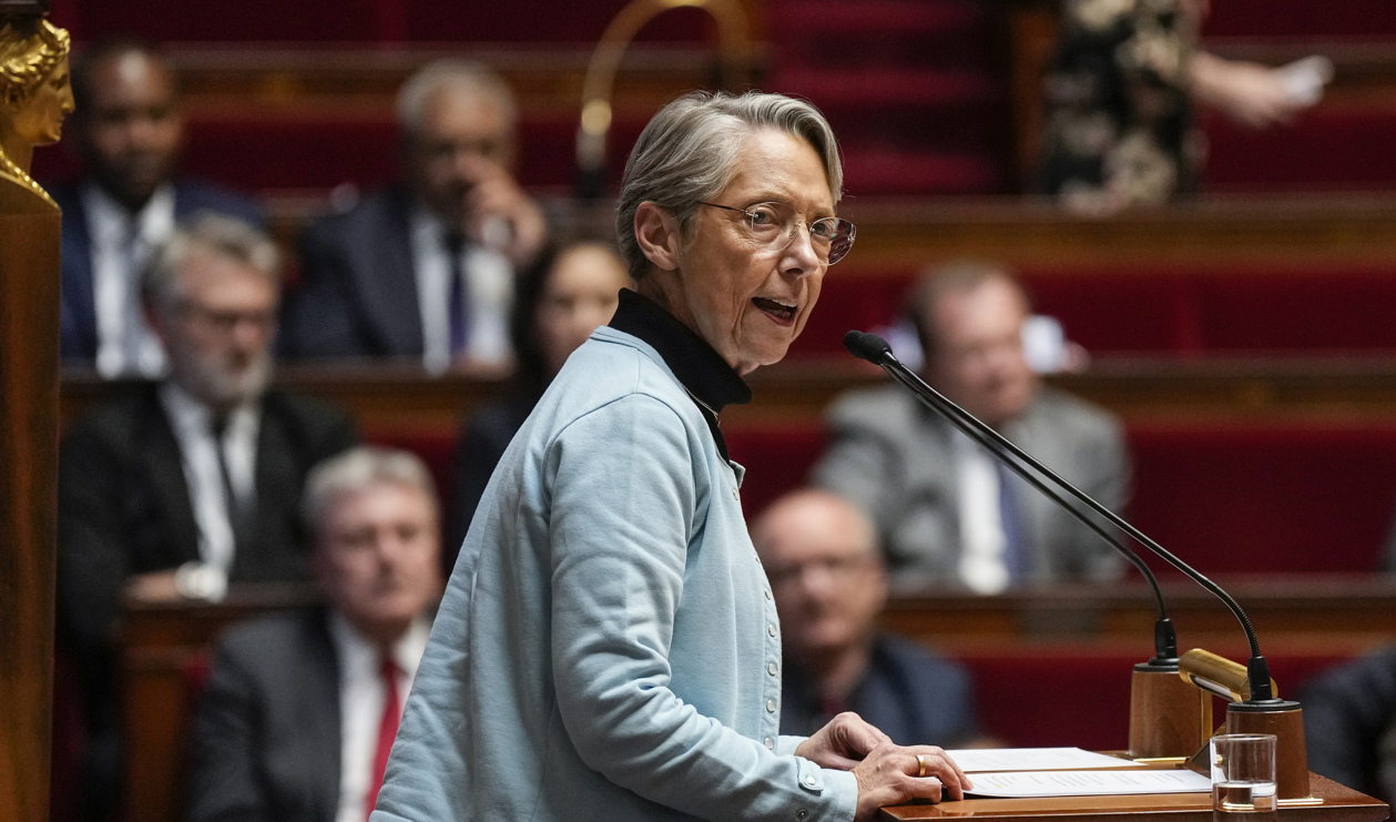 Frankrikes premiärminister Élisabeth Borne. Foto: Lewis Joly/AP/TT