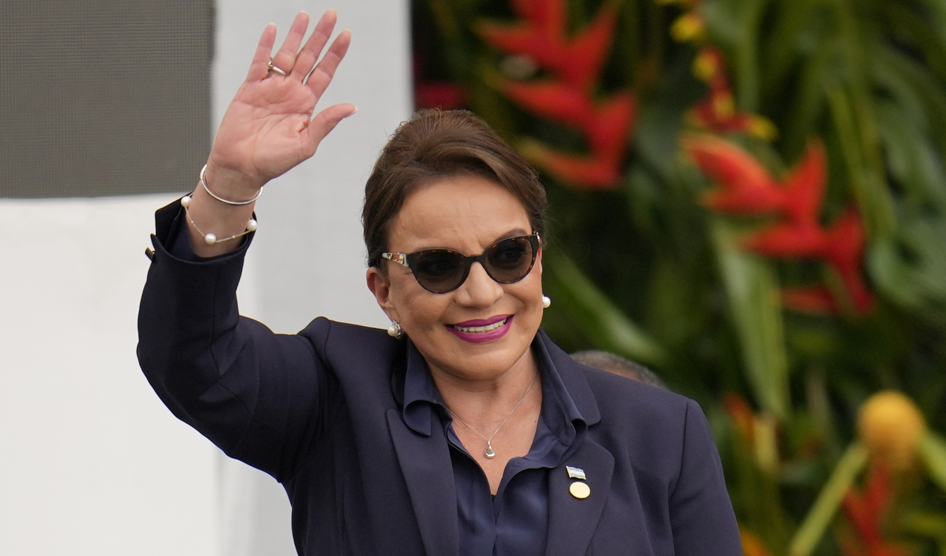 Honduras president Xiomara Castro har gett sin utrikesminister i uppdrag att dra igång processen för att upprätta diplomatiska förbindelser med Kina. Arkivbild. Foto: Fernando Vergara/AP/TT