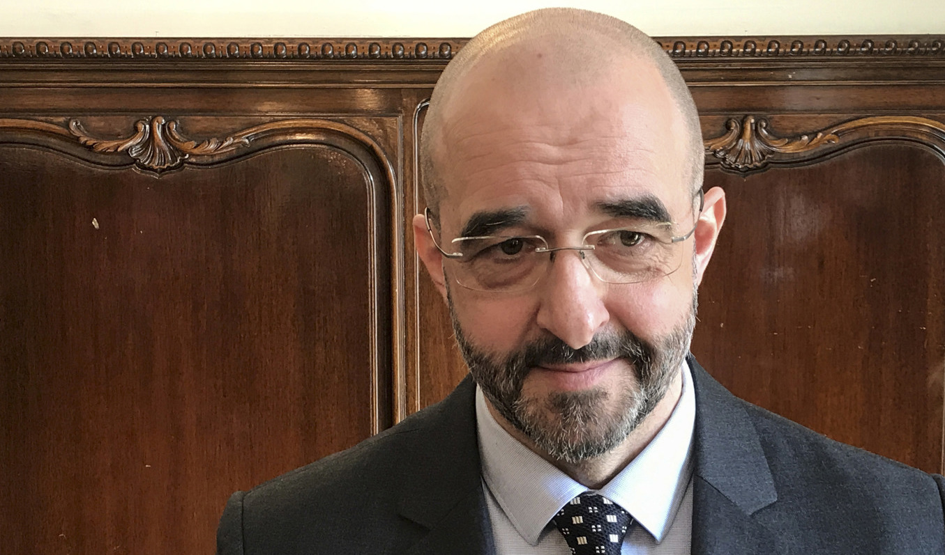 Zoltan Kovács, talesperson för den ungerska regeringen och premiärminister Viktor Orbán. Foto: Lars Larsson/TT