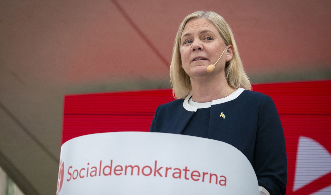 Socialdemokraternas partiledare Magdalena Andersson. Foto: Bilbo Lantto. Arkivbild.