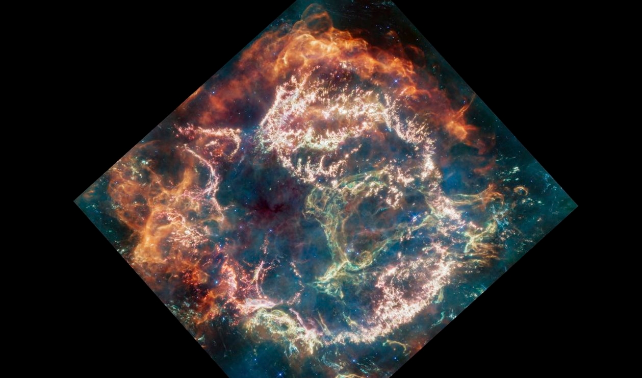 Supernovan Cassiopeia A befinner sig omkring 11|000 ljusår från jorden i stjärnbilden Cassiopeia. Foto: Space Telescope Science Institute Office of Public Outreach/TT