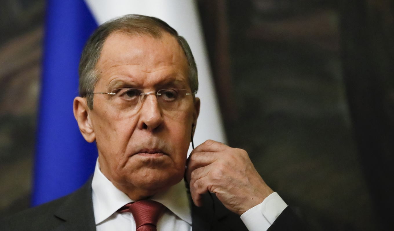 Rysslands utrikesminister Sergej Lavrov hotar med att landet kan komma att lämna spannmålsavtalet med Ukraina. Arkivbild. Foto: AP/TT