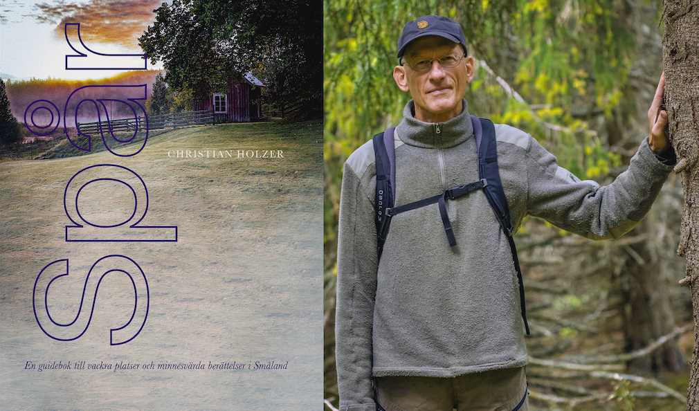 Christian Holzer är författare och fotograf. Han har skrivit flera guideböcker om det småländska landskapet och har nu gett ut en ny bok: Spår. Foto: Fotomontage/Mattias Eliasson