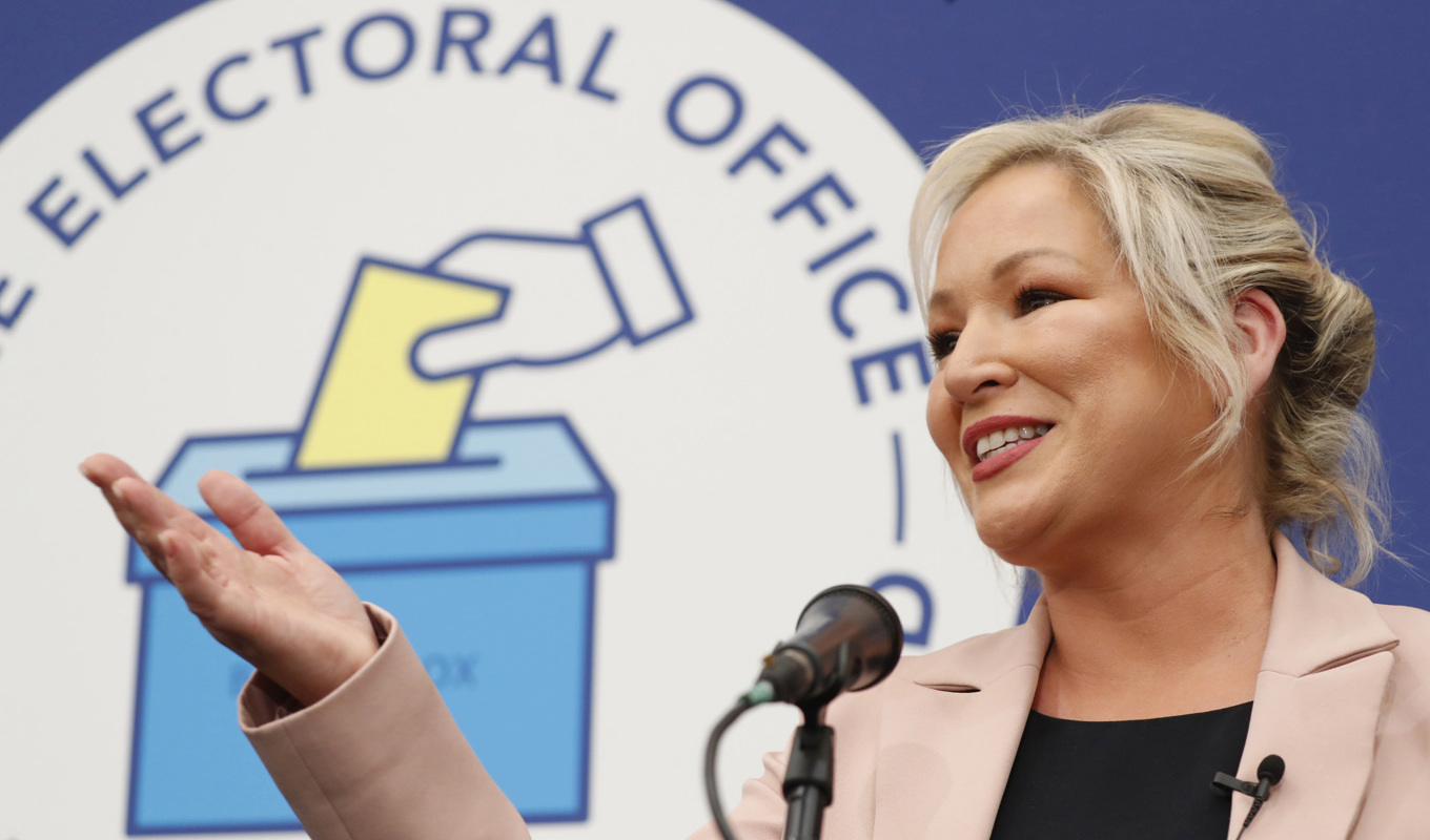 Sinn Féins Michelle O'Neill, som leder den nordirländska delen av partiet. Arkivbild. Foto: Peter Morrison/AP/TT