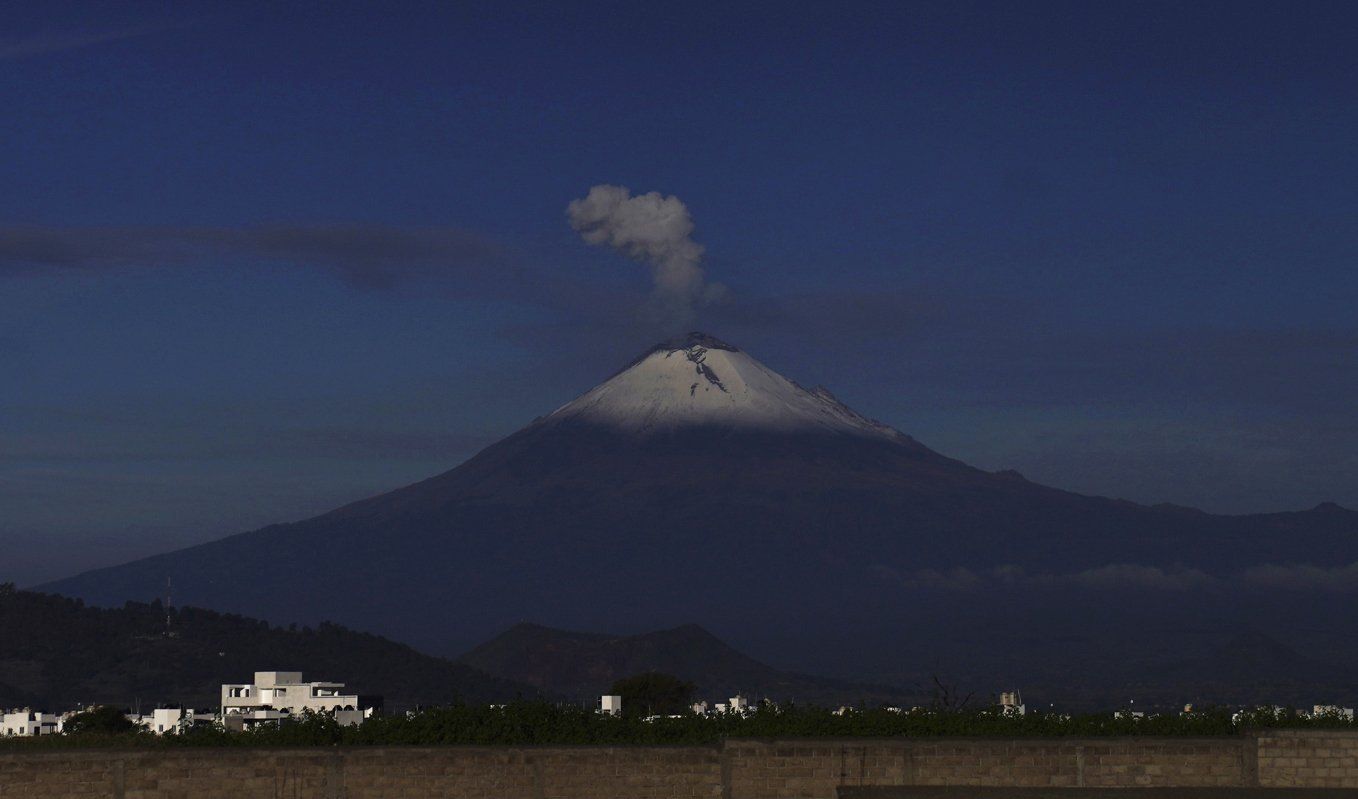 Vulkanen Popocatépetl. Arkivbild. Foto: Marco Ugarte/AP/TT