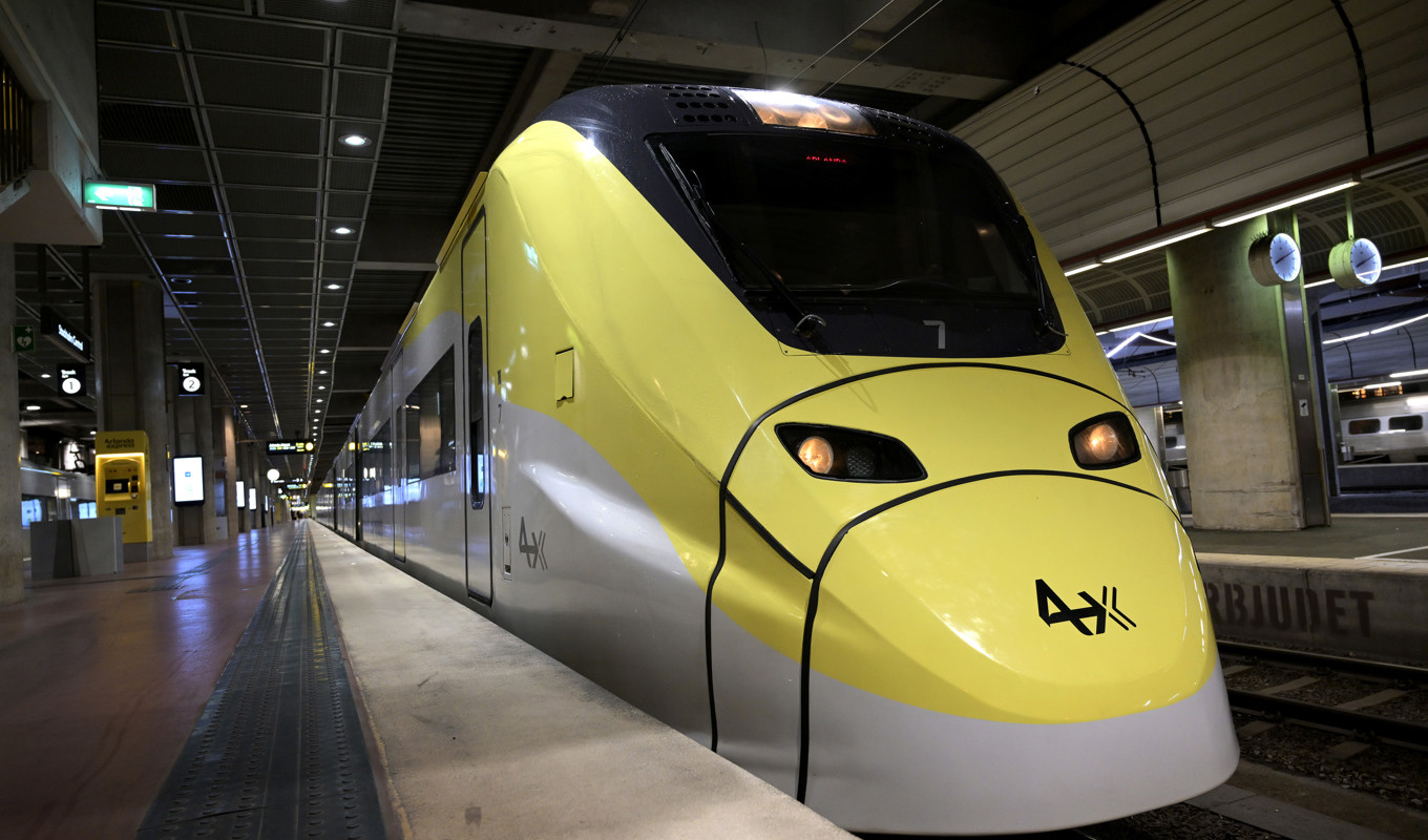 Ett Arlanda expresståg har spårat ur. Arkivbild. Foto: Janerik Henriksson/TT