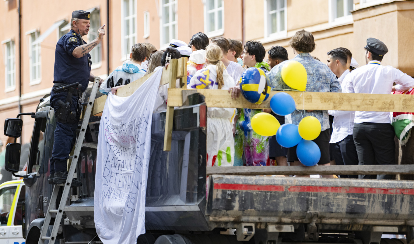 På studentflaken är det fest under visst ansvar. Arkivbild. Foto: Henrik Montgomery/TT