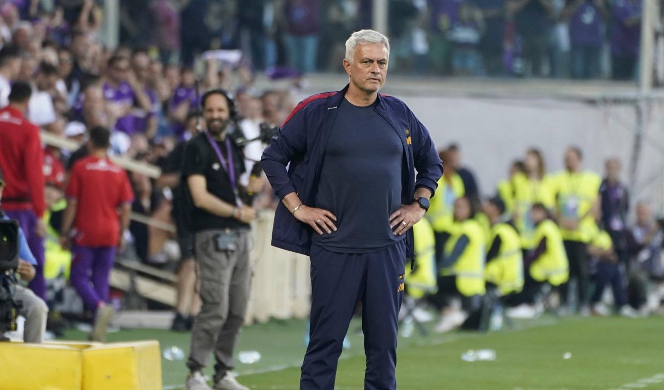 Romas tränare José Mourinho. Foto: Marco Bucco AP/TT.