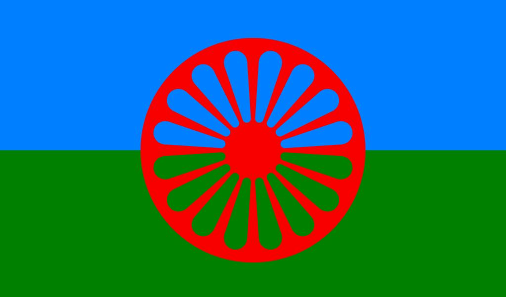 Romernas flagga. Foto: AdiJapan / offentlig domän