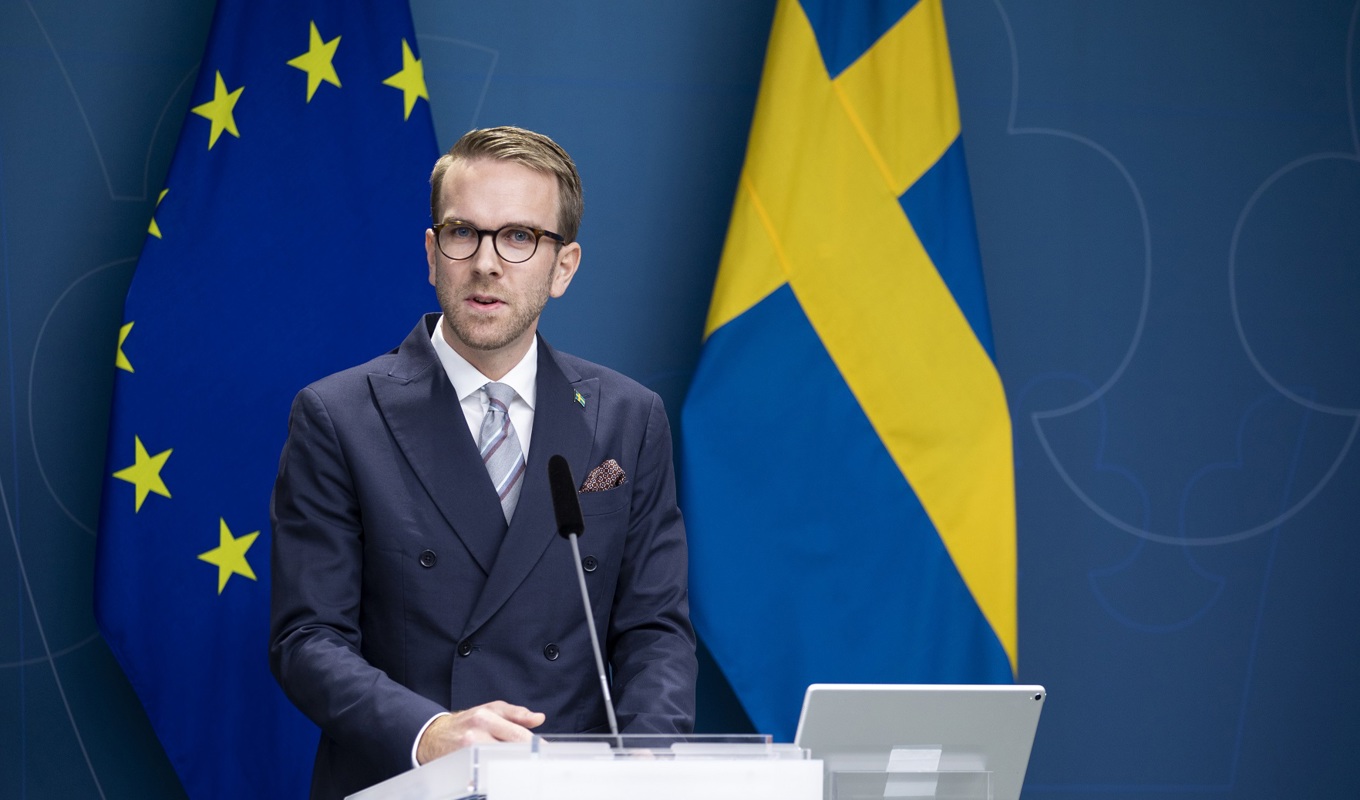 Infrastruktur- och bostadsminister Andreas Carlson (KD). Foto: Ninni Andersson/Regeringskansliet