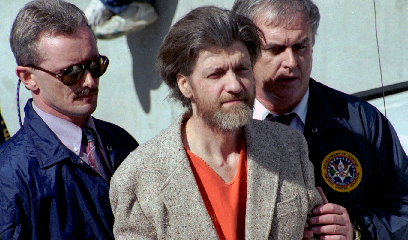 Ted Kaczynski, känd som "unabombaren", har avlidit. Han greps 1996 efter att ha bedrivit en bombkampanj i 17 år som ledde till att tre människor miste livet. Arkivbild. Foto: John Youngbear AP/TT