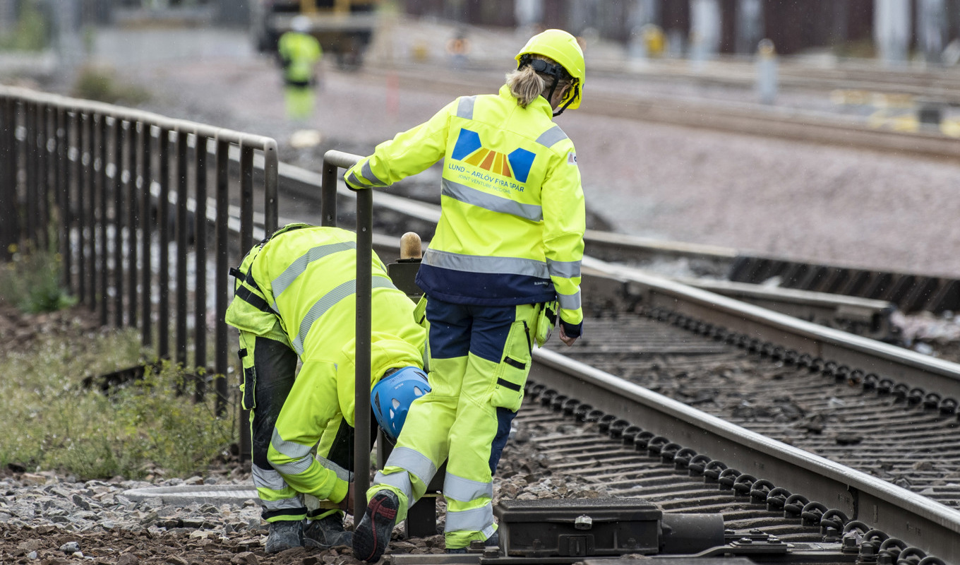 Denna vecka drar stora arbeten i gång för att rusta järnvägen. Arkivbild. Foto: Johan Nilsson/TT