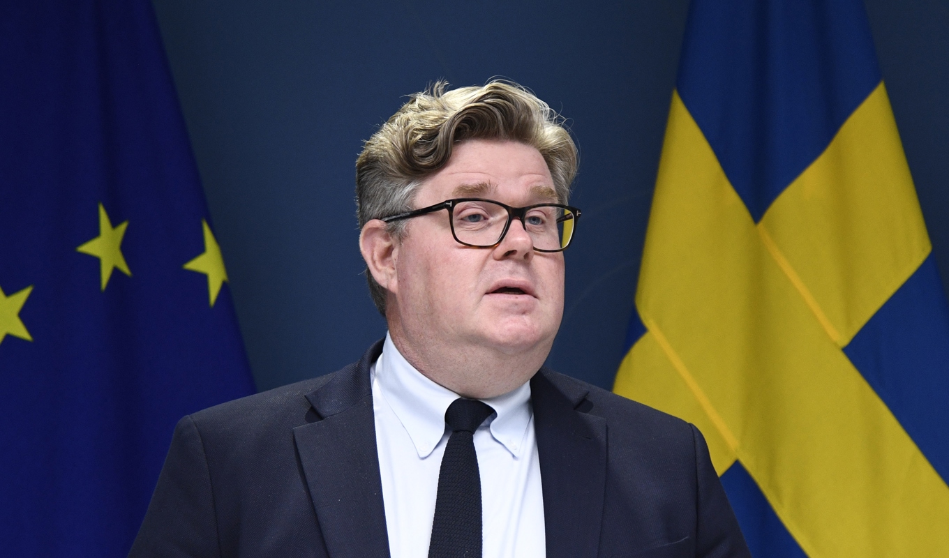 Justitieminister Gunnar Strömmer (M). Foto: Lars Schröder/TT