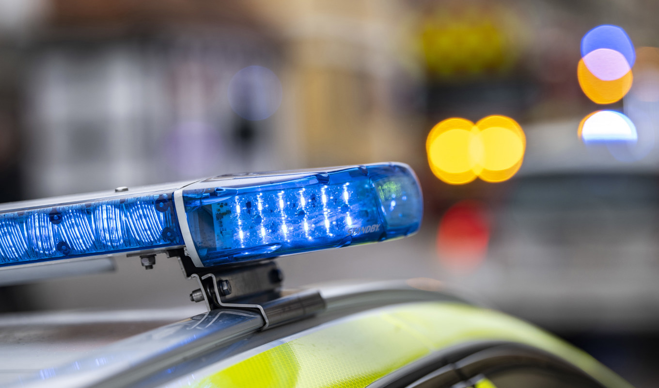 Polis larmades till en bostad på Hisingen under onsdagsmorgonen. Foto: Johan Nilsson/TT