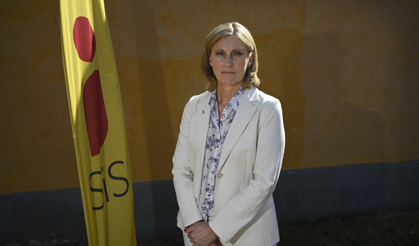 Elisabet Åbjörnsson Hollmark, generaldirektör för Statens institutionsstyrelse, Sis under politikerveckan i Almedalen. Foto: Anders Wiklund/TT
