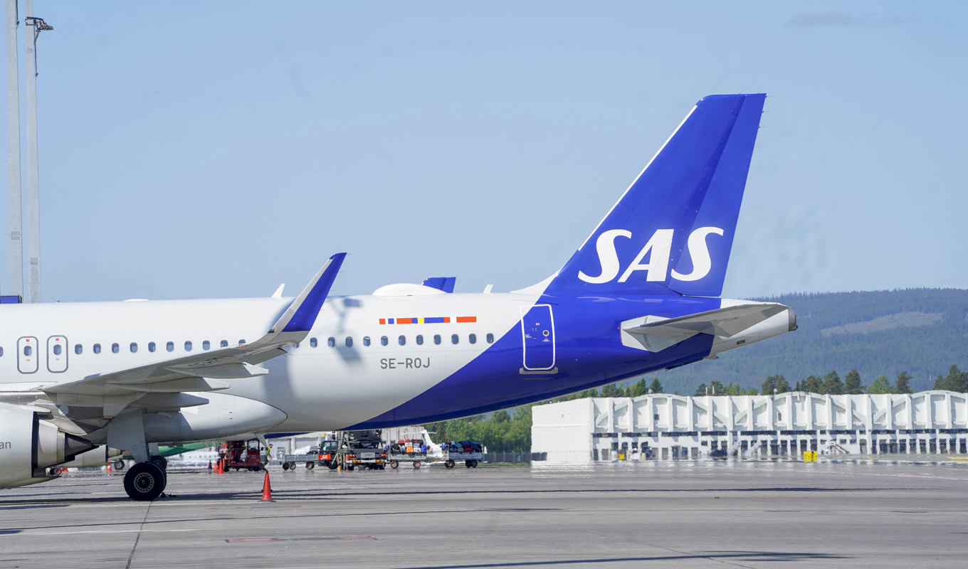 SAS fick cirka 1 miljard euro, motsvarande 11 miljarder kronor, i stöd från svenska och danska staten under pandemin. Arkivbild. Foto: Terje Pedersen NTB/TT