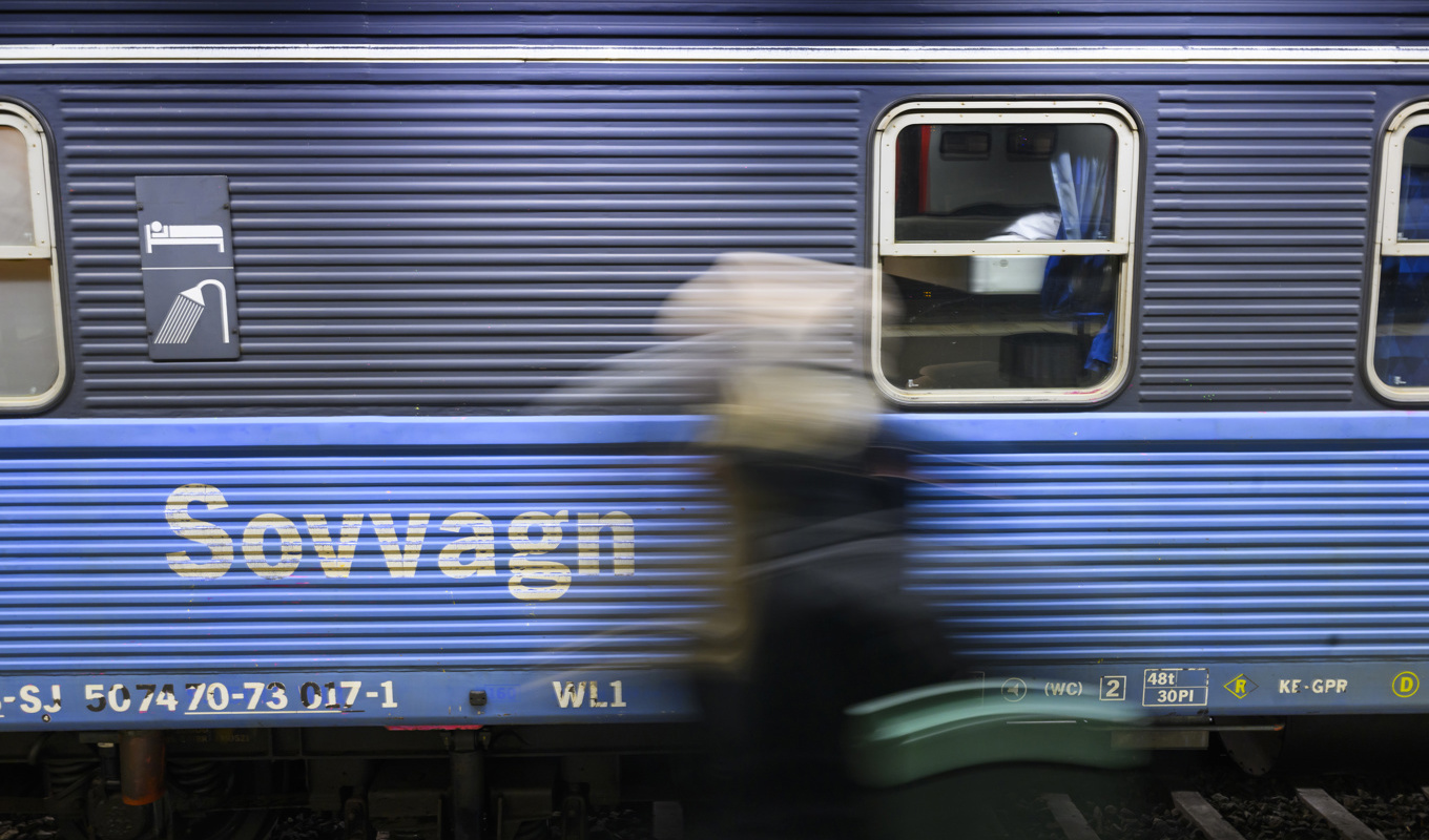 Ett nattåg mellan Malmö och Stockholm utsattes för stenkastning i natt. Arkivbild. Foto: Henrik Montgomery/TT