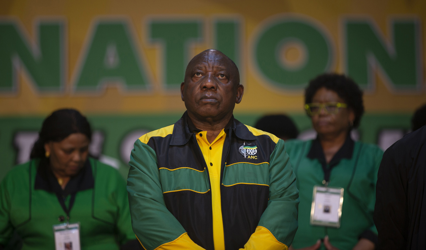 Sydafrikas president Cyril Ramaphosa och hans ANC står inför betydande utmaningar. Foto: Denis Farrell/AP/TT