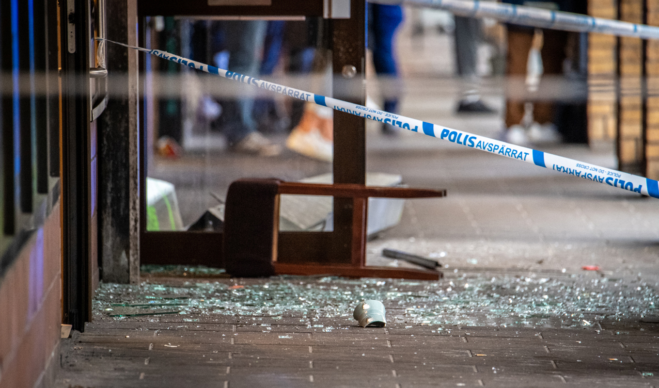 Explosionen inträffade i måndags kväll i centrala Göteborg. Foto: Hanna Brunlöf Windell/ TT