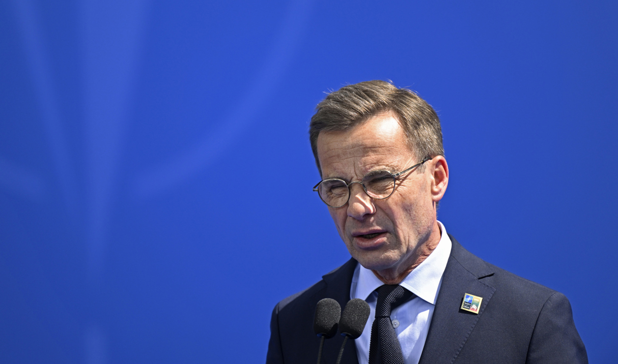 Sveriges statsminister Ulf Kristersson (M) bryter tystnaden om korankrisen. Arkivbild. Foto: Henrik Montgomery/TT