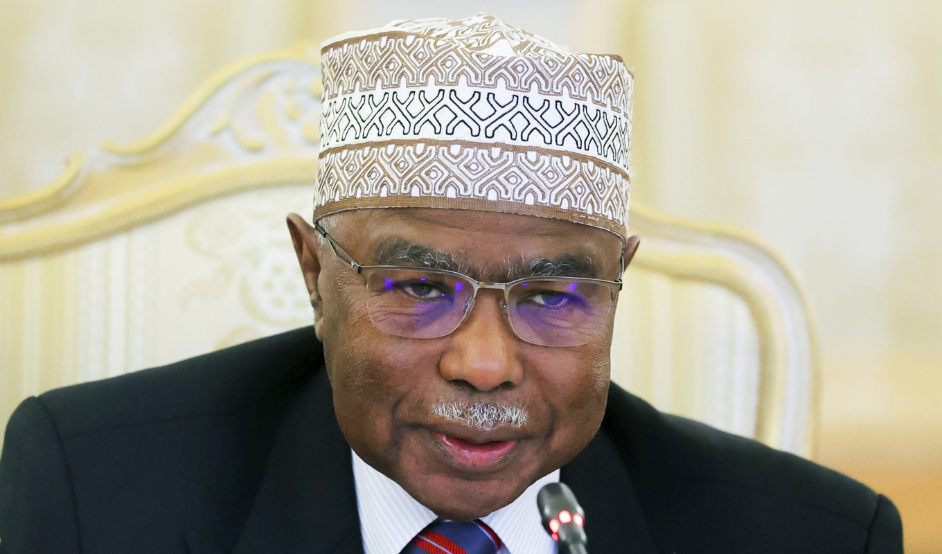 OIC:s ordförande Hissein Brahim Taha. Foto: Evgenia Novozhenina/AP/TT