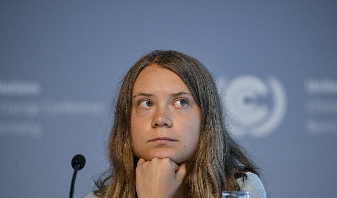 Greta Thunberg i samband med en konferens i Bonn i Tyskland den 13 juni 2023. Foto: Sascha Schuermann/Getty Images