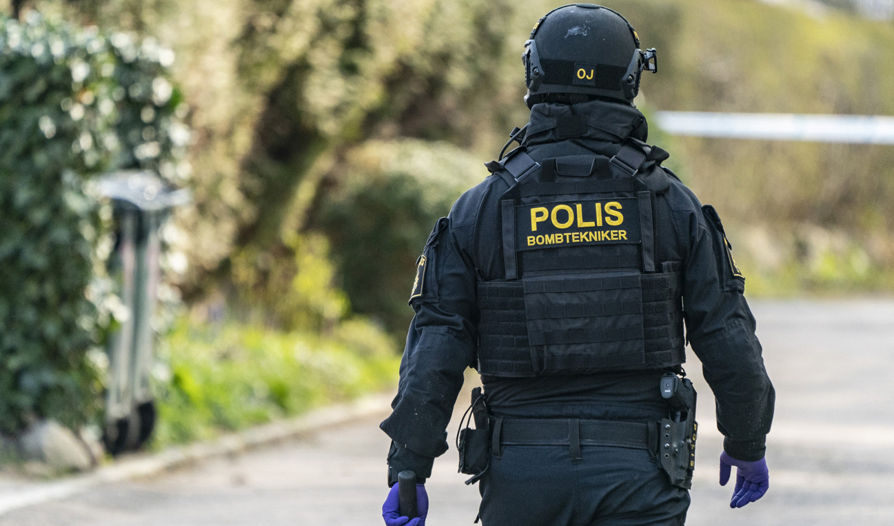Nationella bombskyddet kallades till Melleruds kommun för att undersöka ett misstänkt farligt föremål som kan ha varit en "farlig bomb". Arkivbild. Foto: Johan Nilsson/TT