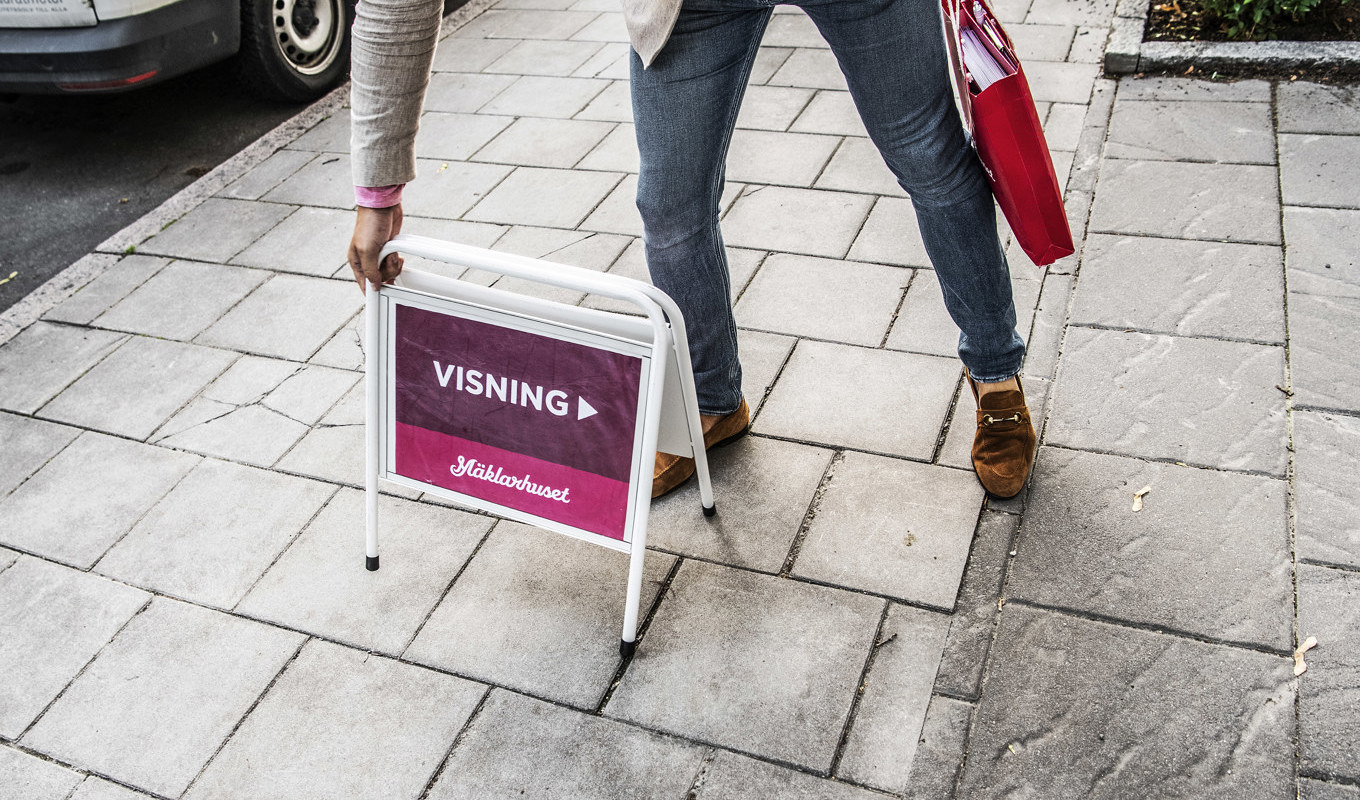 Bostadspriserna sjönk i juli. Foto: Tomas Oneborg/SvD/TT