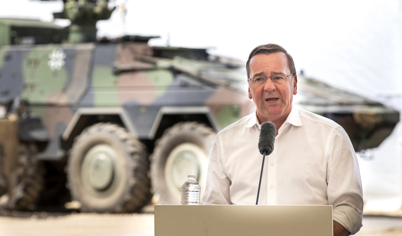 Tysklands försvarsminister Boris Pistorius. Arkivbild. Foto: Mindaugas Kulbis/AP/TT