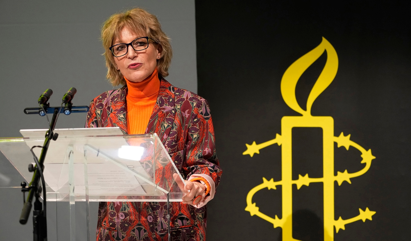 Amnesty Internationals generaldirektör Agnès Callamard. Foto: Michel Euler/AP/TT