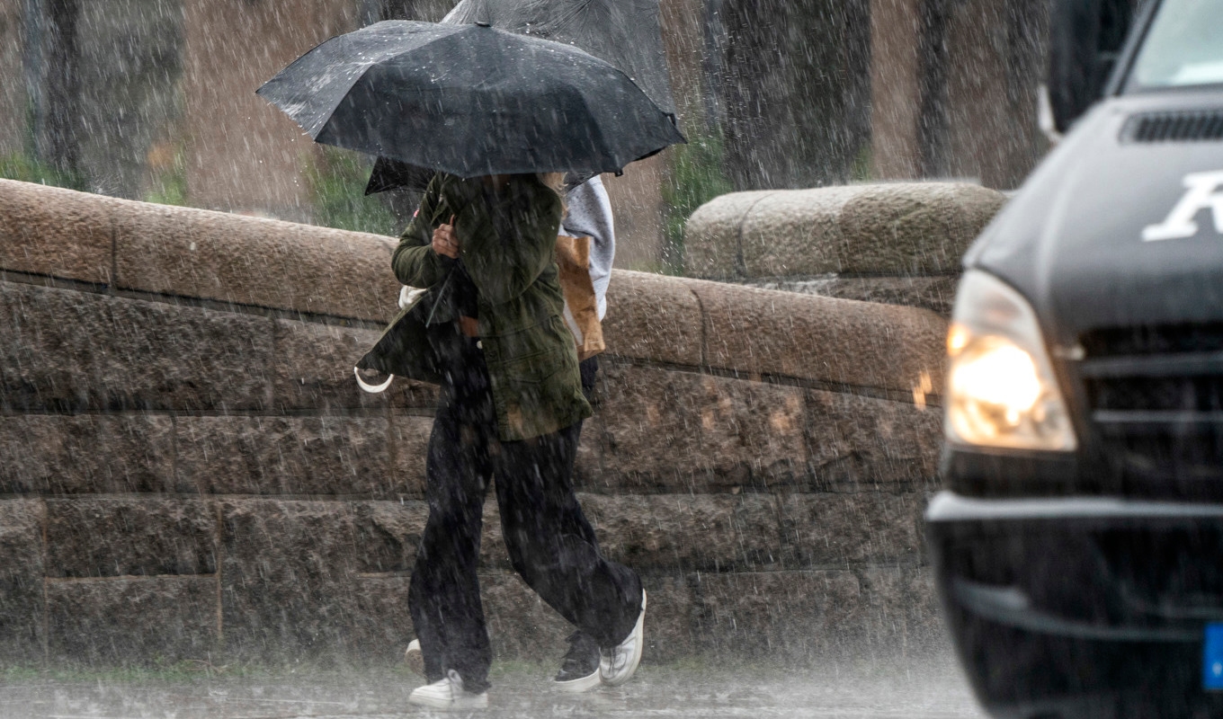 SMHI har utfärdat gula varningar för regnovädret. Arkivbild. Foto: Johan Nilsson/TT